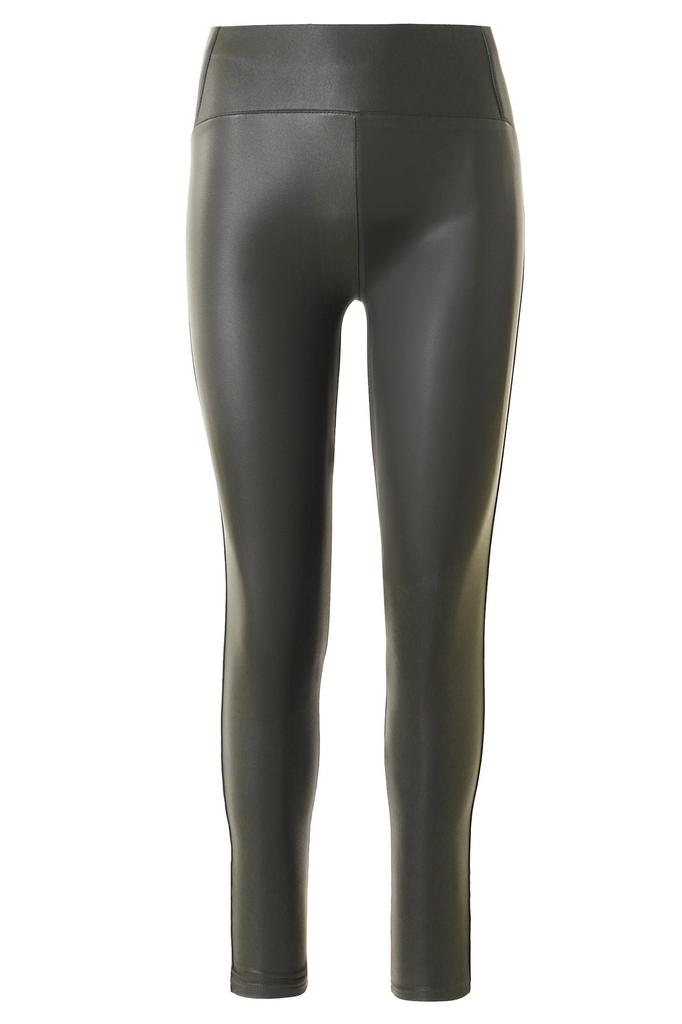Women's High Waist Imitation Leather Leggings, Fashionable, Stylish, MORAJ XL Black