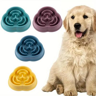 1pcs Pet Asphyxiation Prevention Slow Food Bowl Is Suitable for Dogs and Cats To Slow Down The Feeding Speed of Pet DogsDurable Indoor Food Bowl