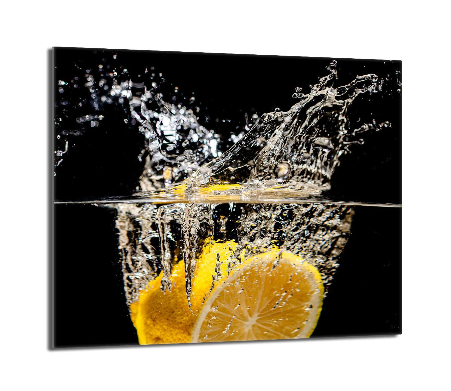 Stikla aizsargplāksne plīts virsmai 60x52 Citrons