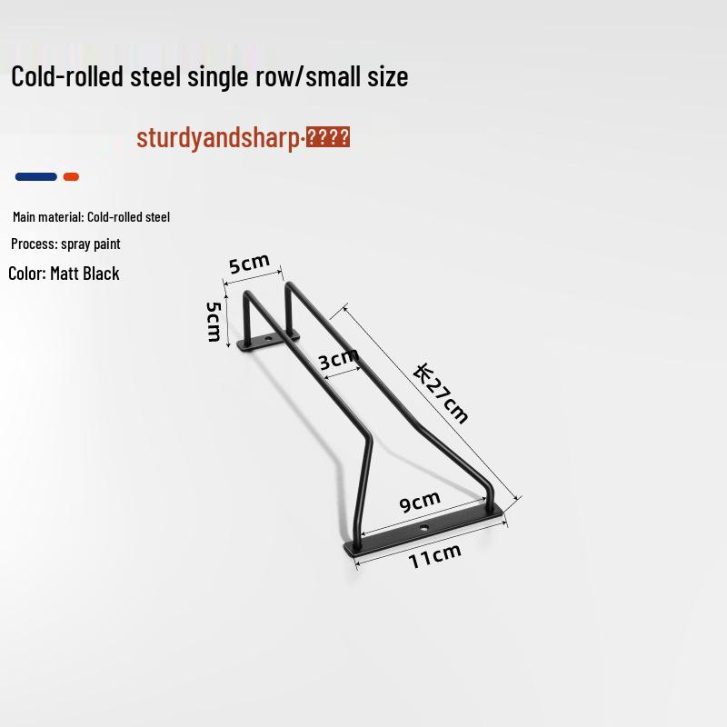 High-Stemmed 304 Stainless Steel Wine Glass Storage Rack for Red Wine Glasses