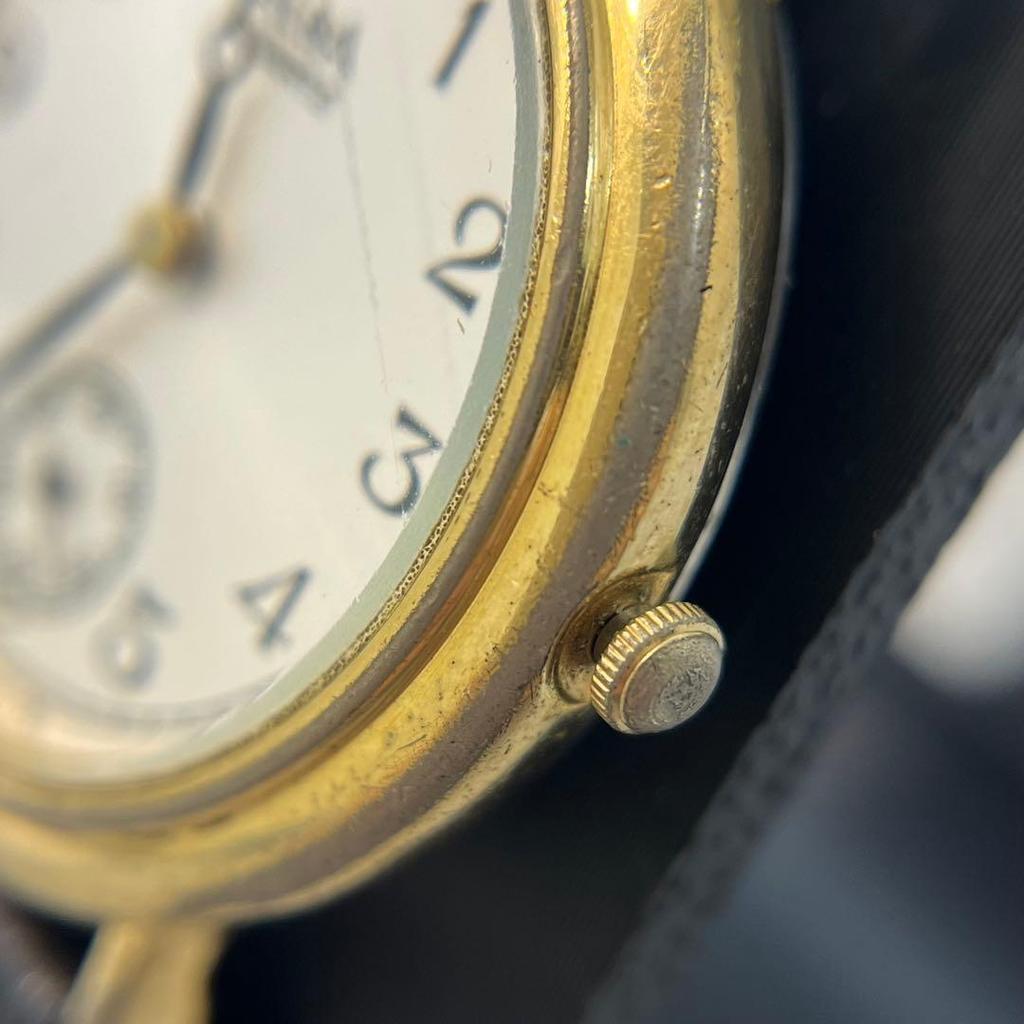 Used ALBA quartz watch gold black