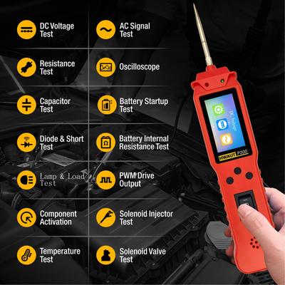 12 24V Automotive Circuit Tester Continuity Voltage Test/Test Light 2M Cable Circuit Ignition Battery Scanner TFT Color Display