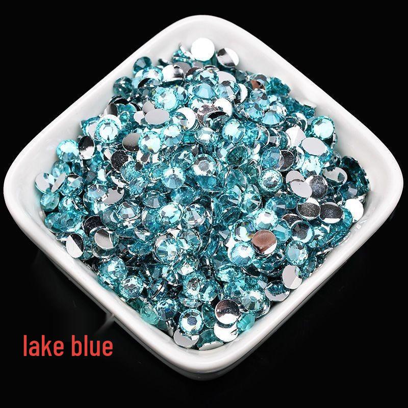 2-6mm Round Flatback Resin Rhinestones for DIY Phone Cases & Nail Art - Imitation Austrian Design