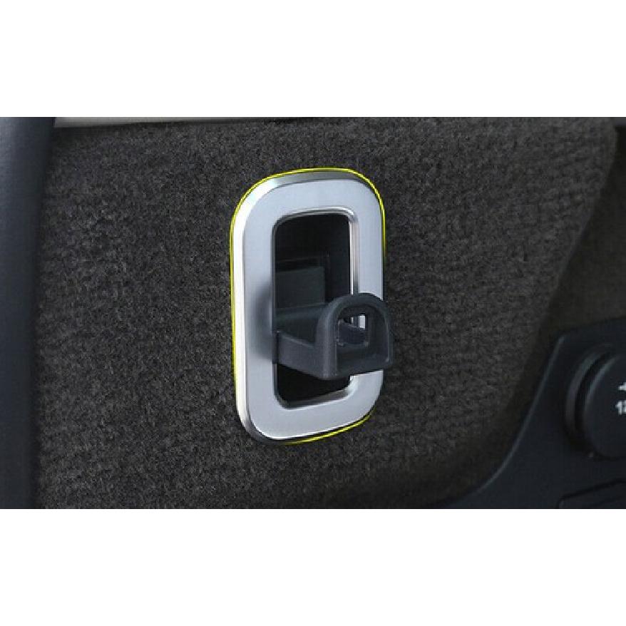 For Range Rover Evoque - Matte Silver Tailgate Trunk Hook Frame Trim 2pc
