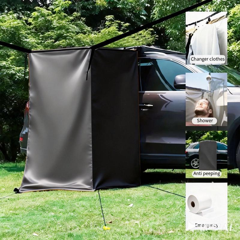 Auto Seitenmarkise Blackout Sichtschutz Duschvorhang mit Sonnenschutz für Outdoor-Camping