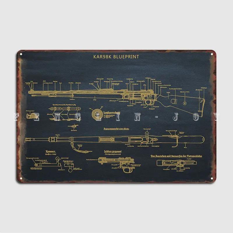 

Kar98k Metal Plaque Poster Pub Club Bar Customize Wall Plaque Tin Sign Posters 20x30cm（7.8x11.8inch）