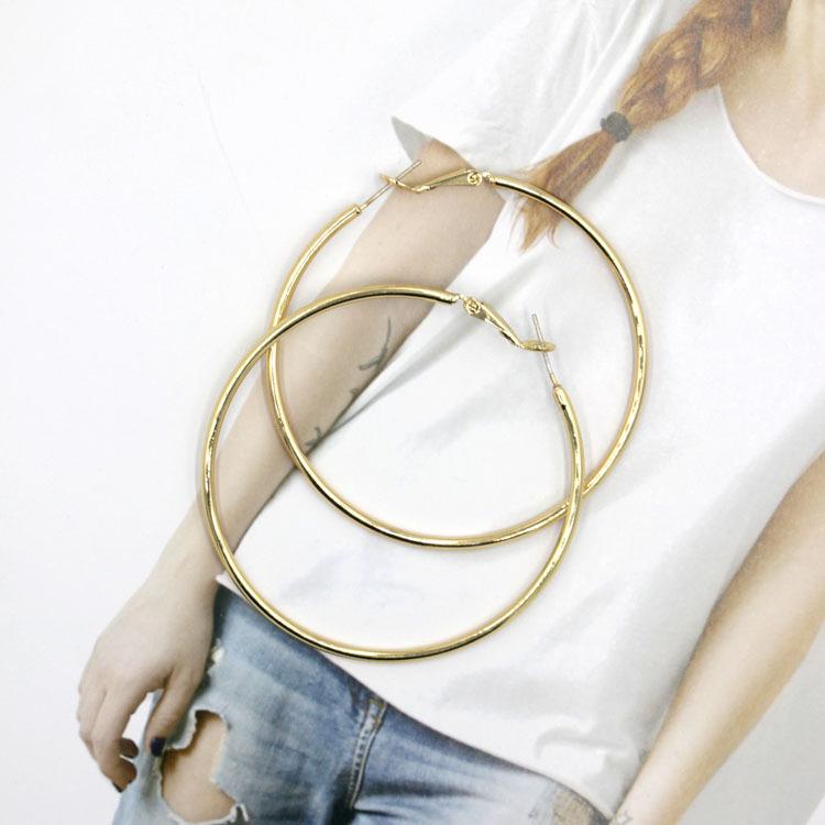 Fransız Metal Halka Küpeler - 2023 Yeni Stil, Benzersiz Mizaç, Bayanlar İçin Sade Tasarım