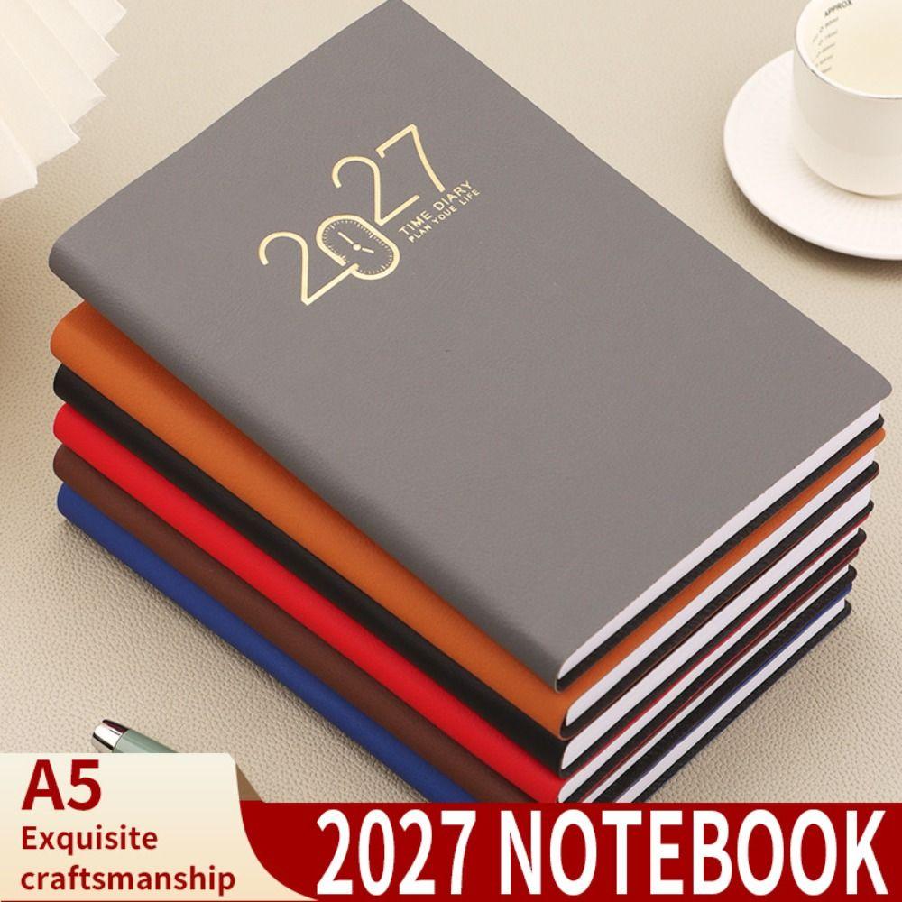 High Quality A5 2027 Planner with Monthly&Weekly Plan Pages Efficiency Agenda Book English English Planner School Office