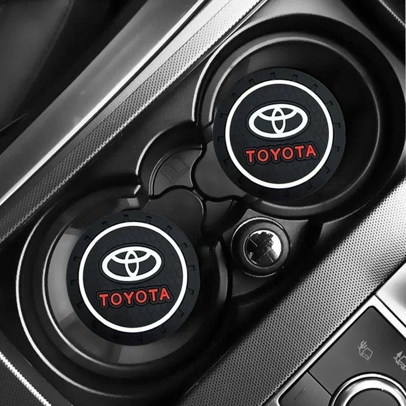 1/2 Pezzi Tappetini Impermeabili per Auto Neri Antiscivolo Ricambi Auto Per Toyota Prius Avensis Rav4 Auris Yaris Verso Land Cruiser Camry