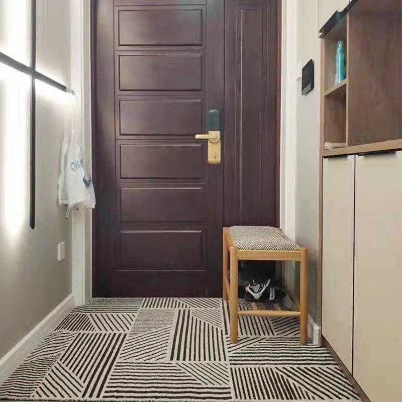 Mata wejściowa w stylu skandynawskim, antypoślizgowa: Trwała, odporna na zabrudzenia podkładka pod stopy z odpornym na zużycie pierścieniem jedwabnym.