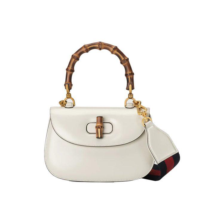 GUCCI Bamboo 1947 Leather Shoulder Bag
