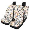 Universele Waterdichte Autostoelhoezen Digitale Print Abstracte Patronen Airbag Compatibel Voor- Achterstoel Beschermers Zacht Comfortabel