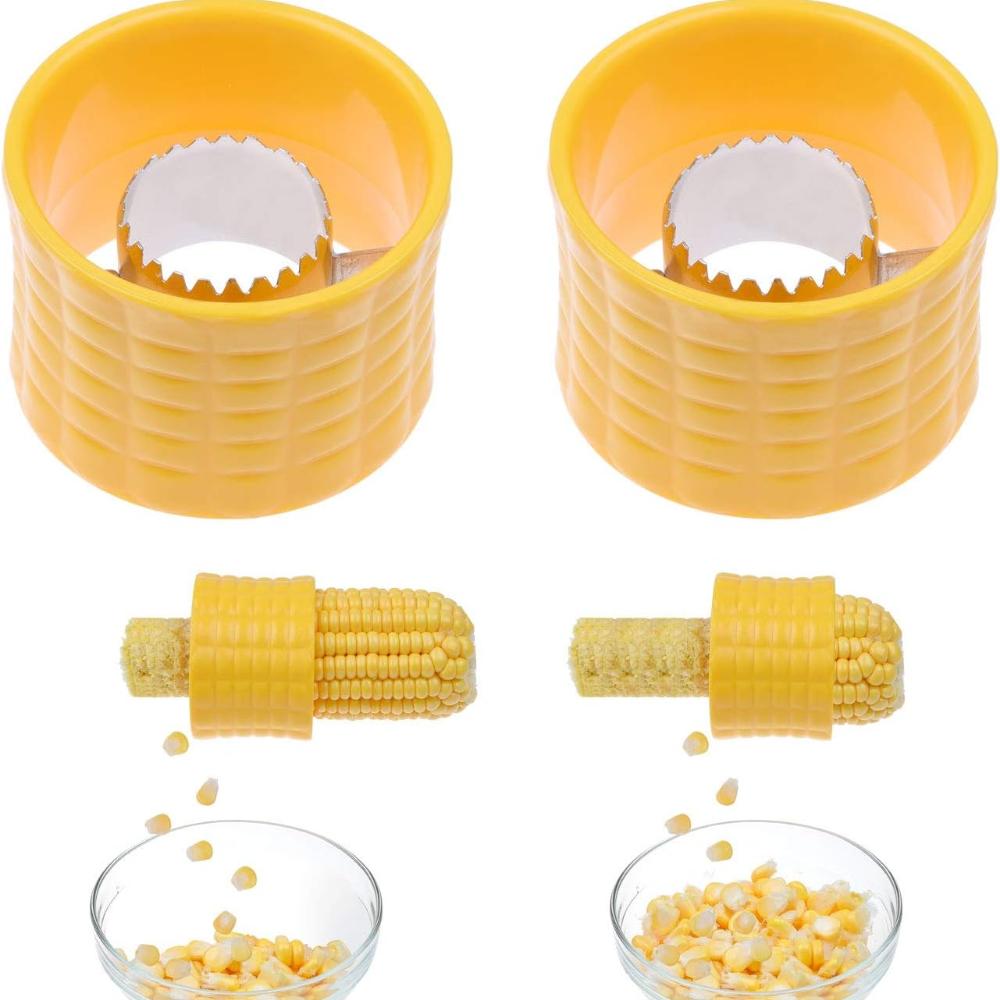 Corn Stripping Tool, Set of 2 - These Corn Cobber Tools Are the Easiest Way To Remove Kernels from Fresh Corn