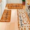 VIKAMA 2/3pcs Thanksgiving Kitchen Floor Mat Corridor Anti-slip Mat Soft and Comfortable Carpet Holiday Party Home Decoration