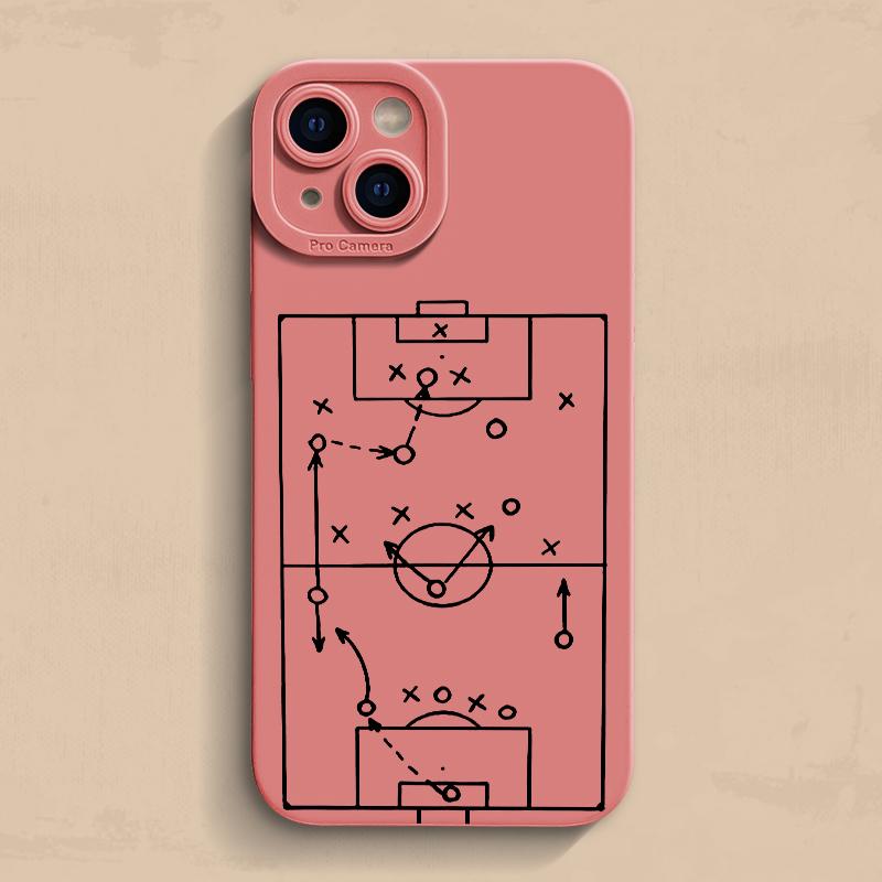 

Case For iPhone 17 16 15 14 13 12 11 Pro Max 16E XS X XR 7 8 Plus Cases Football Basketball Tactical Board Pattern Phone Cover iPhone 12 Mini