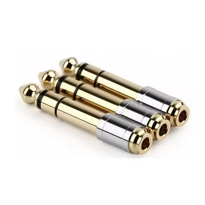 Jack 3.5 To 6.35 Audio Adapter 6.5mm To 3.5mm Jack Converter Male To Female Connector Gold Plating Headphone Microphone AUX Plug