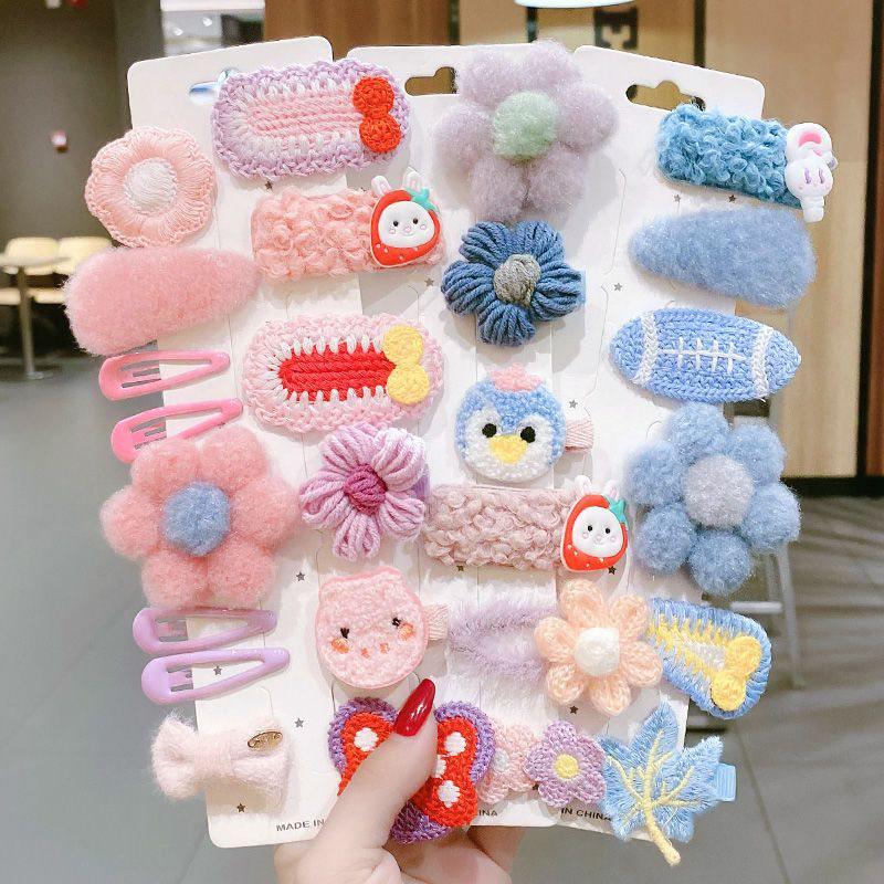 Autumn/Winter 2025 Lambswool Plush Hair Clip: Cute BB Clip Headwear for Women & Children