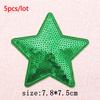 5Pcs/Lot Glitter Butterfly Bow Iron on Patches - Embroidered Patches on Clothes Bags Hats Jackets Decor