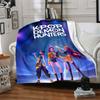 1pz Coperta KPOP DEMON HUNTERS, Plaid per Divano, Letto, Viaggio, Campeggio, Soggiorno,
