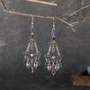 New Fashion Chain Link Crystal Rhinestone Earrings For Women Hangers Drop Tassel Dangle Wedding Earrings Jewelry Bijoux Femme