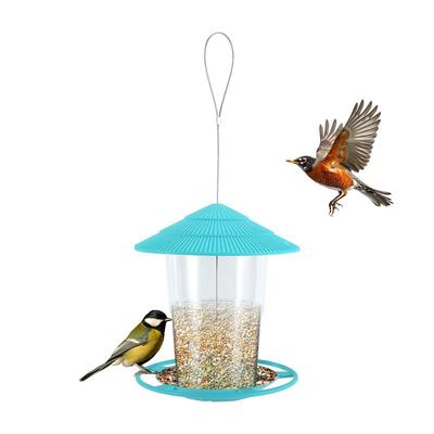 Versatile Wild Bird Feeder, Outside Squirrel Proof Bird Feeder, Hanging Wild Bird Feeder With Round Shaped Roof Green Easy To Us
