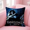 E-Evanescence A-Amy Lee Pillow Case Anti-Dustmite Pillowcase Invisible Zipper Silky Short Plush Sofa Cushion Cover