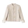 Women's Slim Korean Retro Short Jacket with Chinese Buttons - Spring/Autumn RX8941