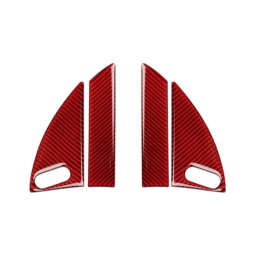 Capac pentru stâlp de fereastră triunghi ușă mașină pentru accesorii Chrysler 300 2011-2022 Fibră de carbon