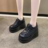 Fashion New Fashion Spring Autumn Sneakers High Heels Wedges Shoes Woman Pumps Fashion Wedge Heel Platform Punk Style Zapatos Mujer