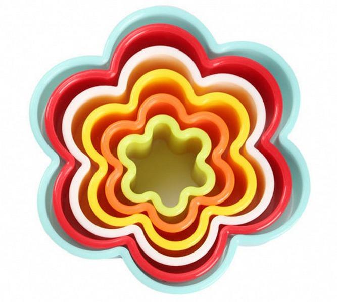 Multi-style plastic Circle Cookie Cutter, Fondant Cake  Biscuit Cutter Mold  Tools Set Decorating For  Kitchen (Colors May Vary)