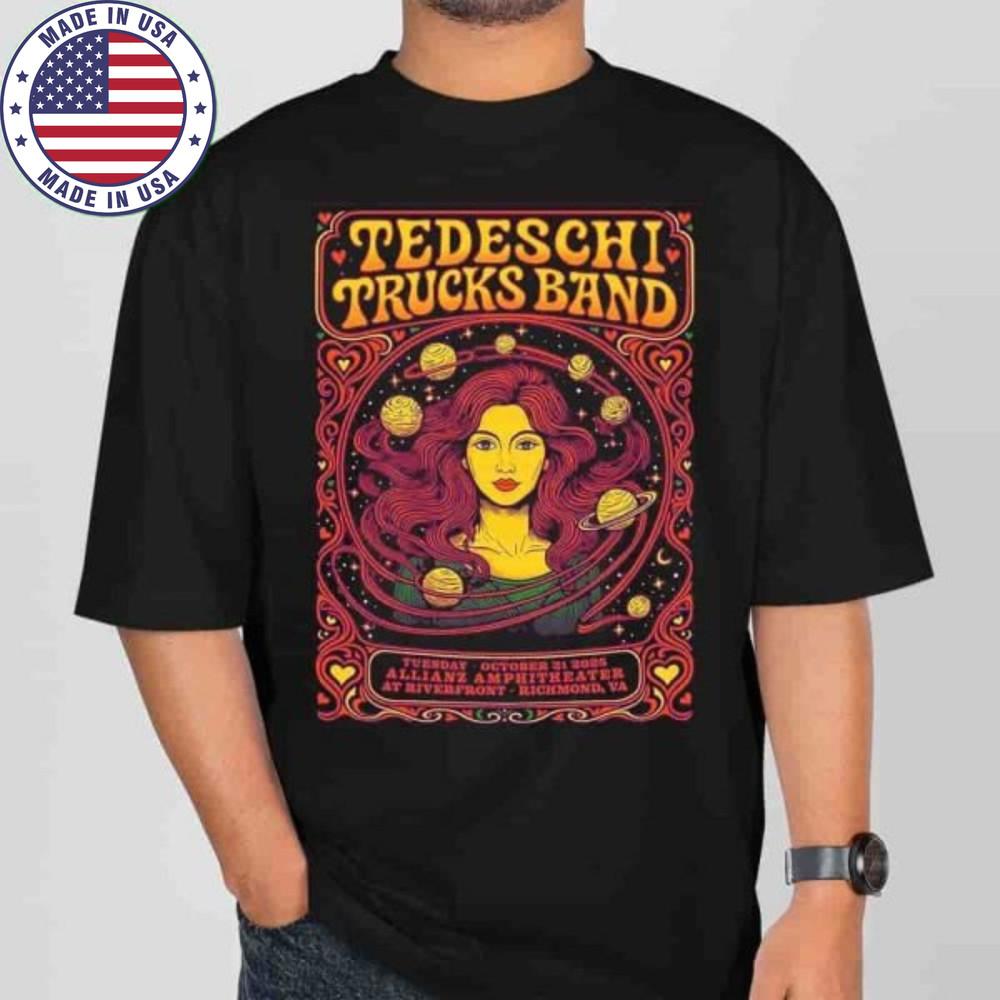 Tedeschi Trucks Band Richmond 2025 Allianz Amphitheater Tshirt Unisex All Sizes Unisex T-Shirt XL