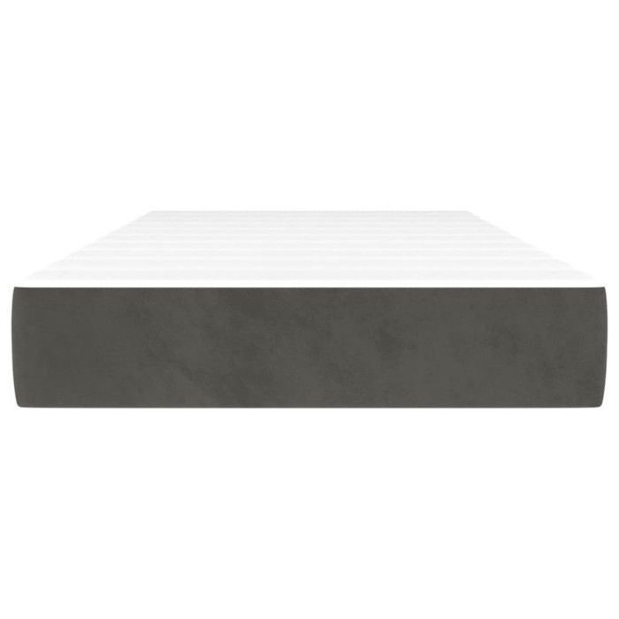347689 vidaXL Matelas de lit à ressorts ensachés Gris foncé 80x200 cm epaisseur 20 cm