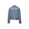 SS24 All Over Logo And Seagull Embroidery Oversized Denim Jacket Women Jackets Denim-Blue 2ESHTW4DJ4054LFDP