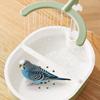 USB Electric Circulating Water Bird Bathtub with Resting Stick U-shaped Parrot Shower  Indoor Cage