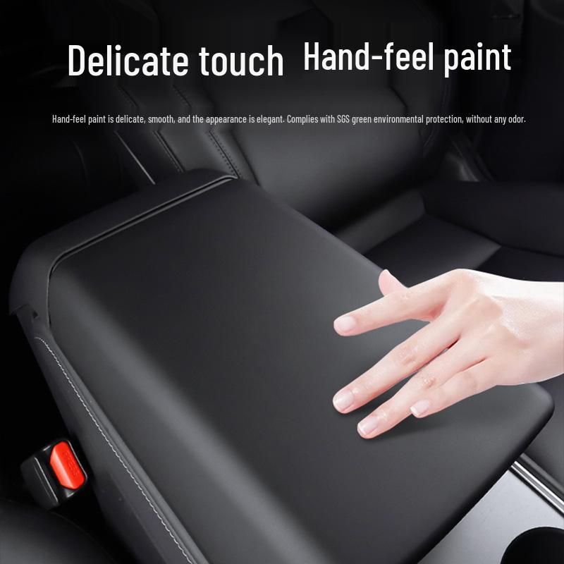 Tesla Model 3/Y/YL TPE Armrest Box Cover - Protective Center Console Interior Accessory