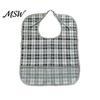 Adaptive Clothing for Seniors Double-sided Waterproof Adult Bib, with Adjustable Neck Strap, Wide Reusable Bibs Eating Crumb Catcher Large Washable