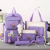 Student Backpack With Oxford Fabric For School Use And Breathable Waterproof Comfort