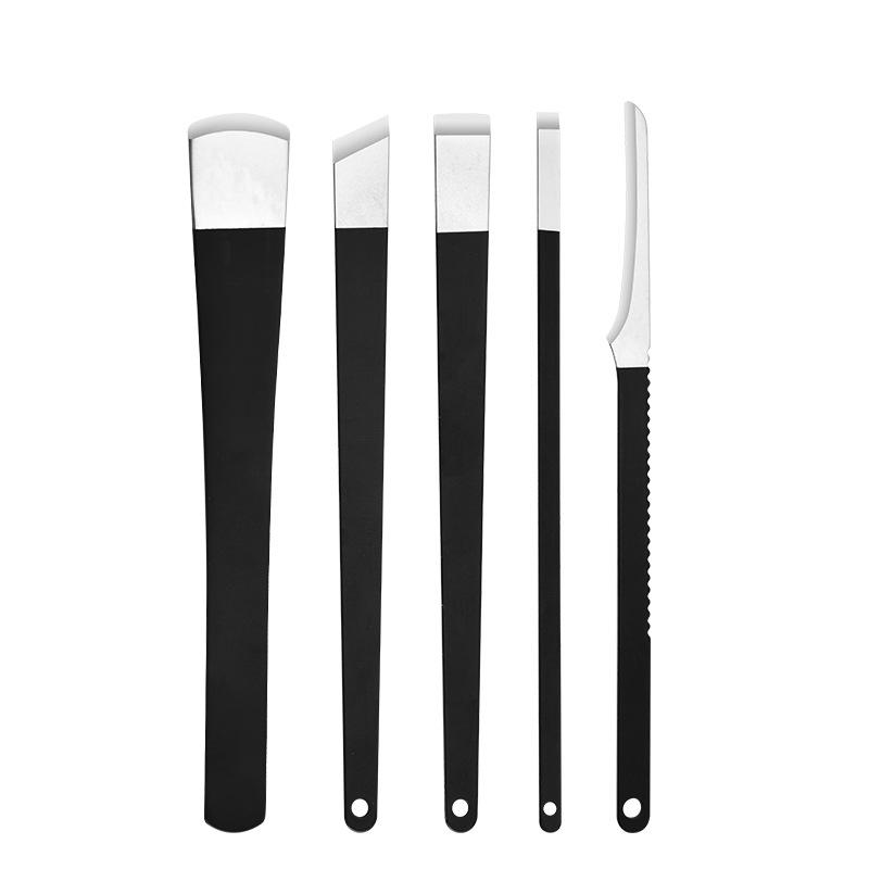 

Gray Pedicure & Paring Knife Set: Callus Remover & Nail Clipper for Home Use