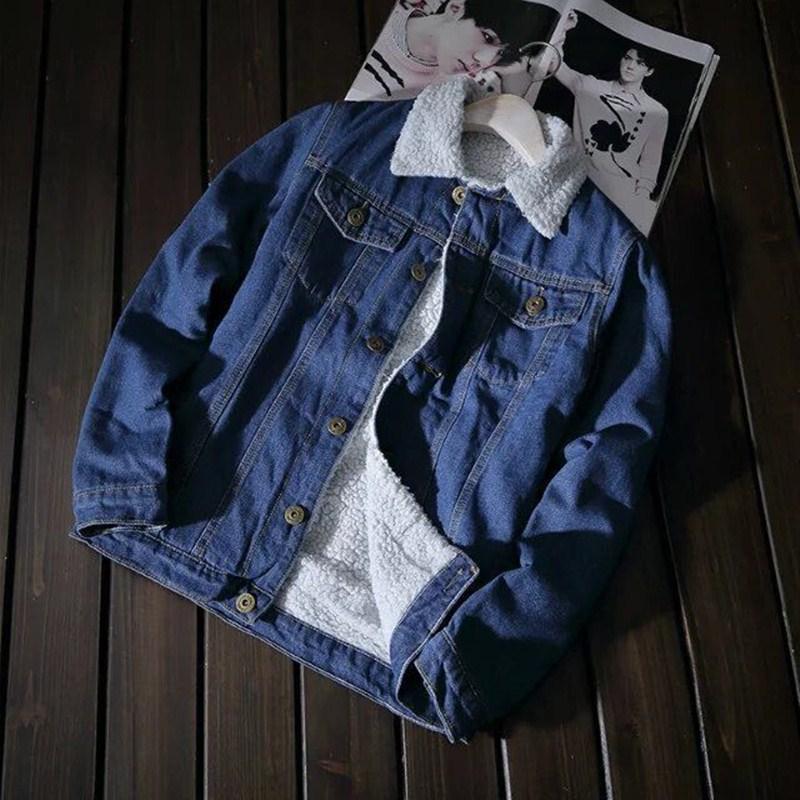 Autumn And Winter Thickened Lamb Wool Cowboy Coat Men's And Women's Cotton Clothes