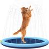 Dog Splash Pad Anti-Slip Sprinkler Dog Pool with Flying Disc Toy Outdoor Leakproof Water Play Mat Family Backyard Water Toy