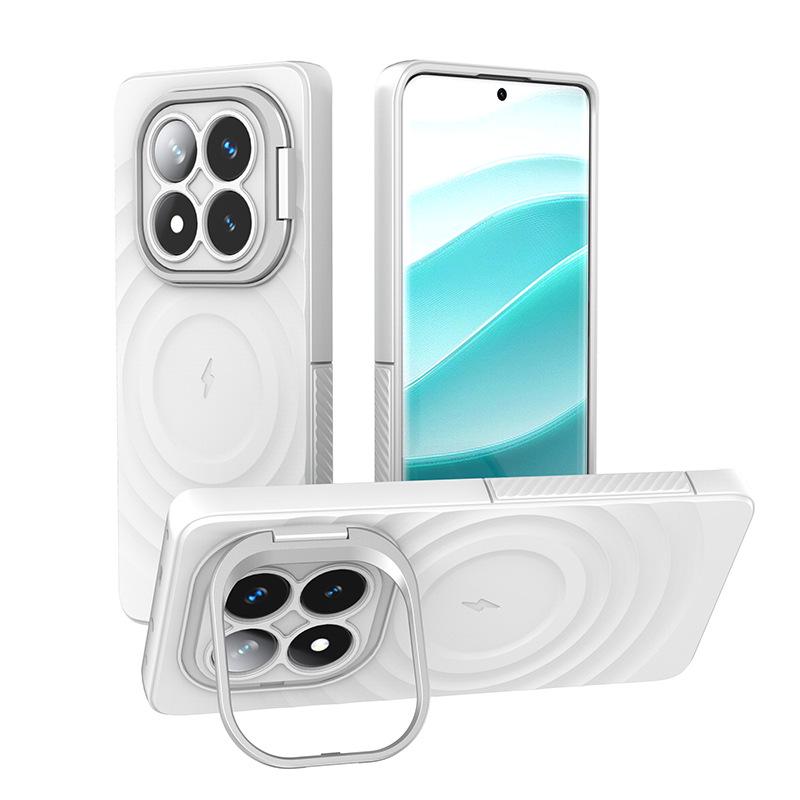 Redmi Note 14 Pro+ Magnetisk TPU Mykt Skall Deksel med Stativ & Linsebeskyttelse