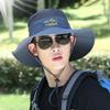 Summer Men Camping Big Brim Sun Protection Fisherman Hat Outdoor Riding Mountaineering Fish Hat Hiking Breathable Hat