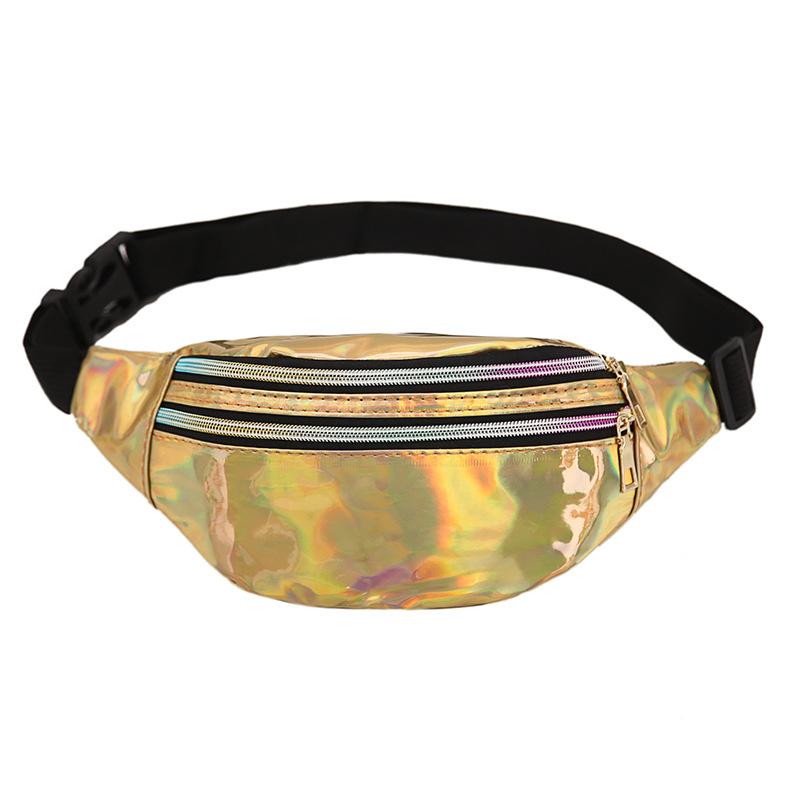 Laser Fanny Pack Belt Bag for Women Cross Body Womens Crossbody Bags Waist Bag Fashion Waist Pack Bum Bag Hiking Running Travel