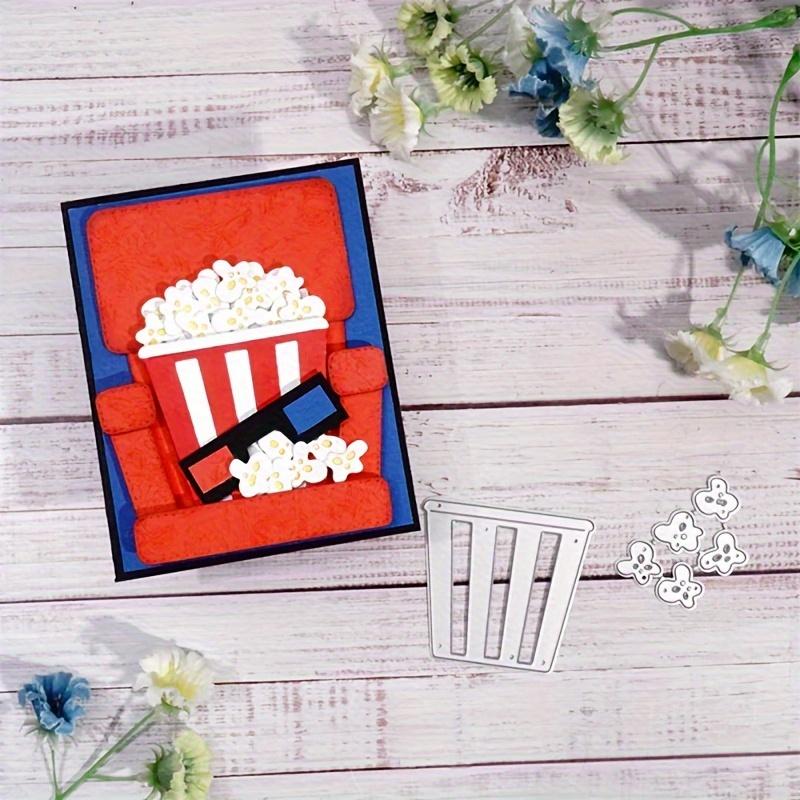 Popcorn Metal Cutting Dies Stencils Die Cut for DIY Scrapbooking Album Paper Card Embossing Crafts