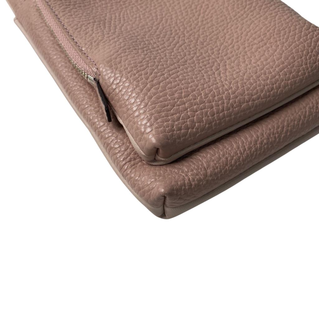 Used Shoulder Bag Pink leather Women