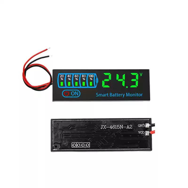 

DC7-55V Индикатор уровня заряда батареи 12V 24V 18650 Lipo Литиевая батарея Плата емкости Тестер заряда батареи зелёный