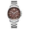 Casual Fashion Business Day Steel Belt Calendar Men'S Blue Quartz Watch