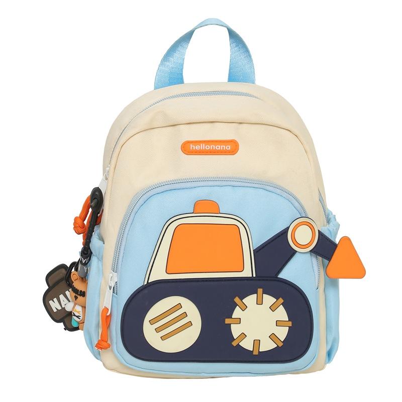 Cartoon Pattern Backpack, Fashionable Contrasting Color Small Backpack, Large Capacity, Lightweight, College Style Student Backpack