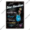 Putuo Decor Nostalgisches Cocktail-Blechschild | Metallschild Wandkunst | Ideal für Heimbar-, Pub- und Man Cave-Umgestaltungen | Geprägt
