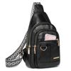 Kleine Sling Bags für Damen, Umhängetaschen, trendiger Reiserucksack aus Kunstleder, Sling-Geldbörse, Damen-Bauchtasche, Brusttasche mit verstellbarem Gitarrengurt